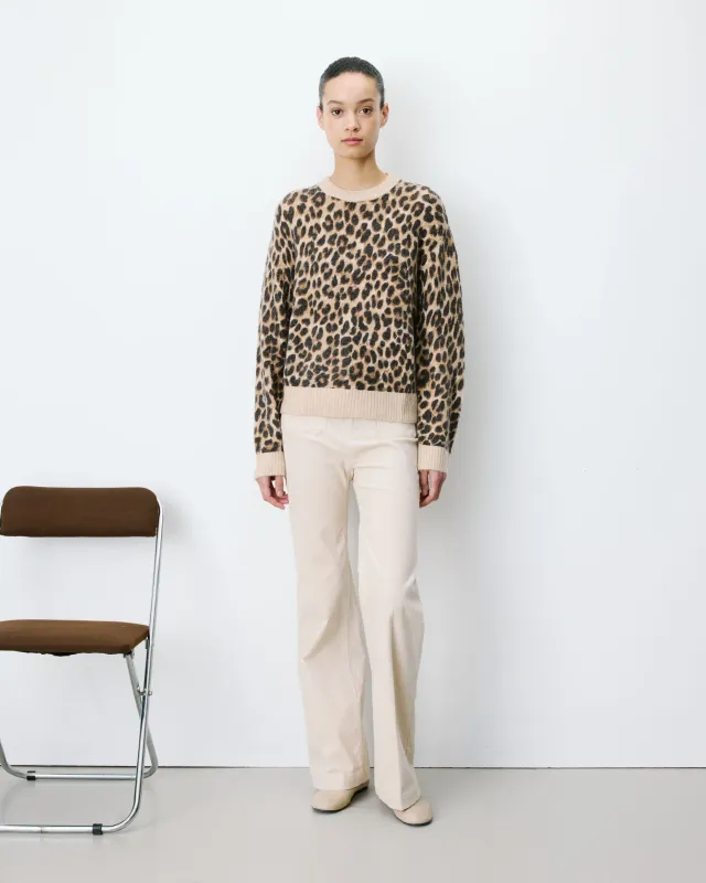 Alexiel leopard print knitted jumper