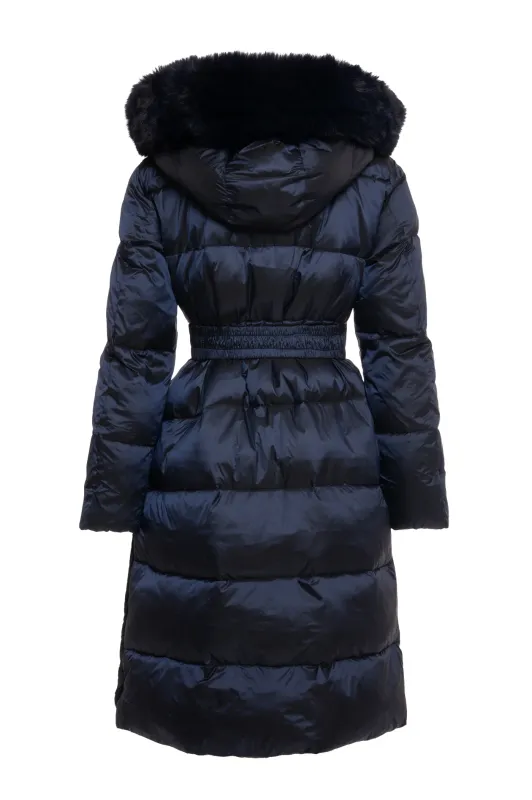 Long puffer jacket black