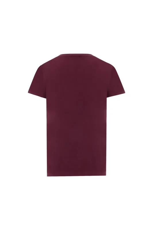 T-shirt slim fit mulberry purple 2