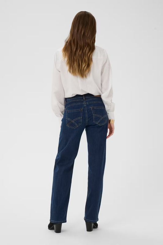 Lone straight leg denim jeans dark blue