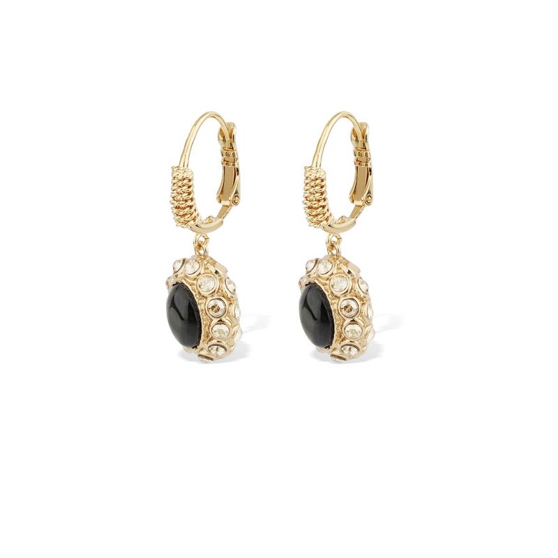 Tao gold vintage drop earrings brown