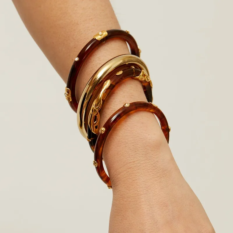 Cobra bracelet tortoise brown