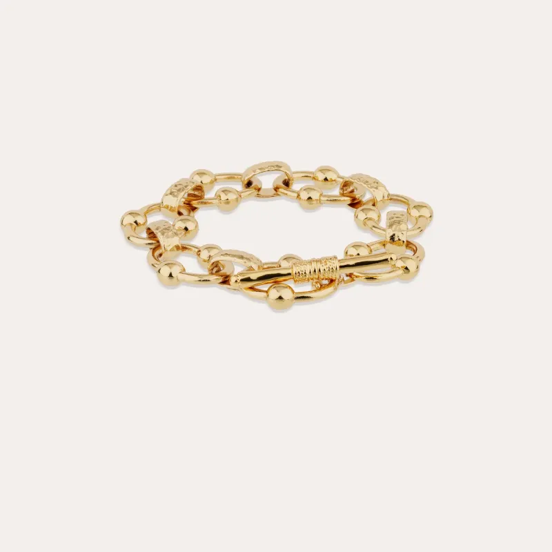 Rivage gold link bracelet
