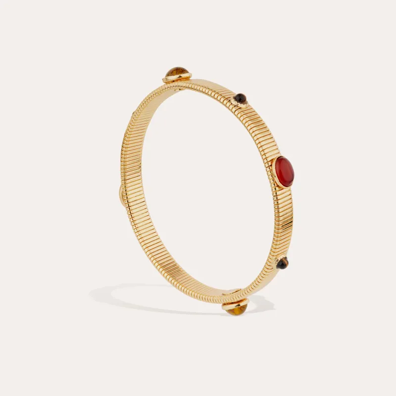 Strada gold bracelet brown multi