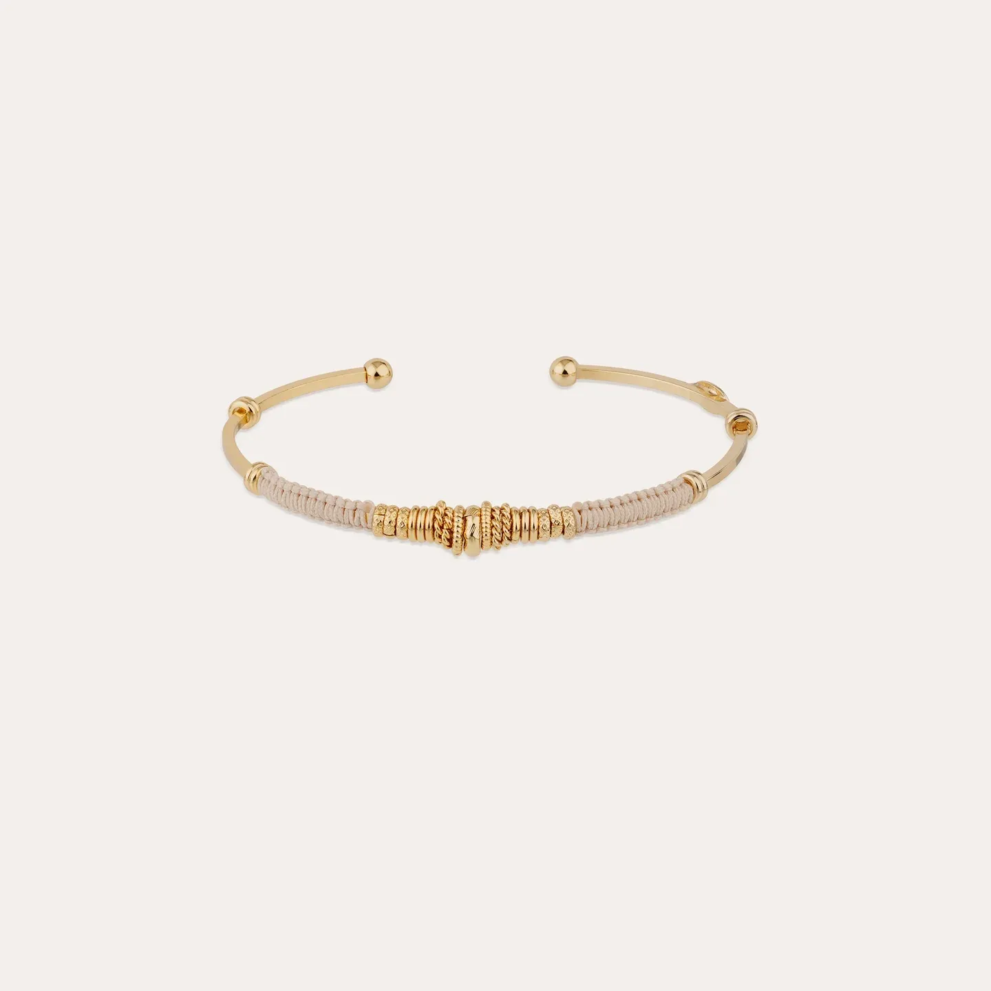 Zizanie gold bracelet gold embroidered