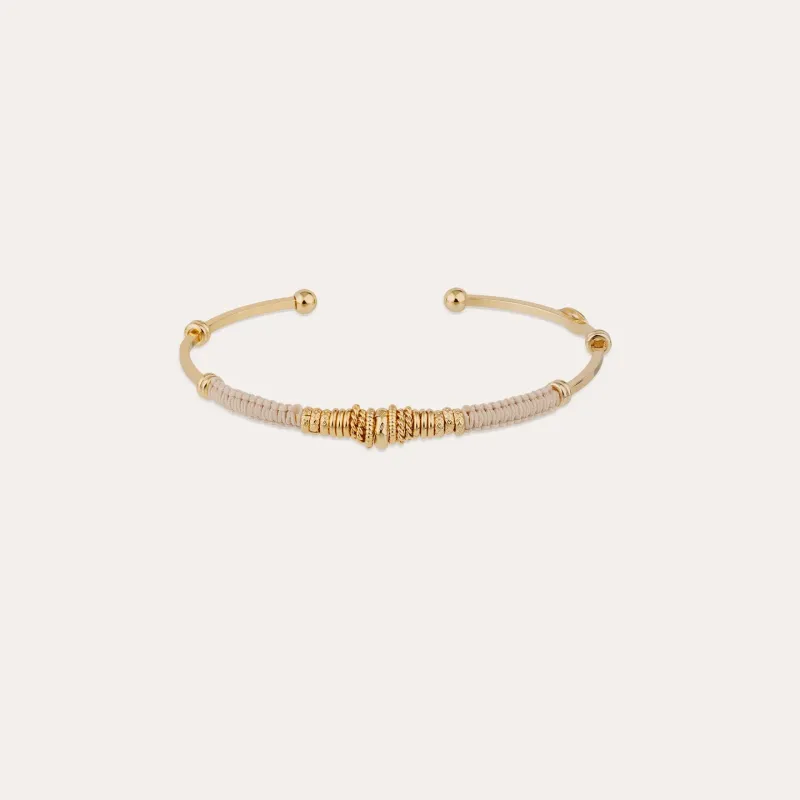 Zizanie gold bracelet gold embroidered