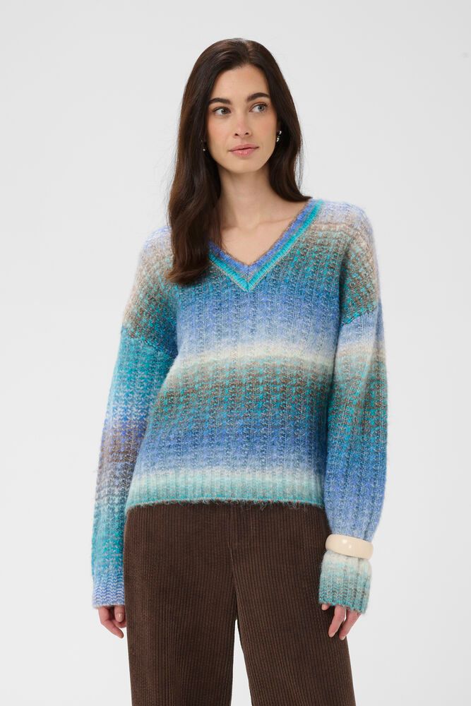 Jazz knitted jumper blue mix