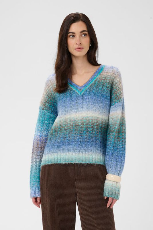 Jazz knitted jumper blue mix
