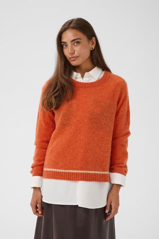 Nova knitted jumper orange