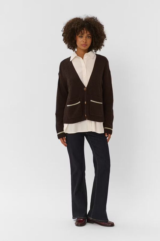 Nova knitted cardigan brown