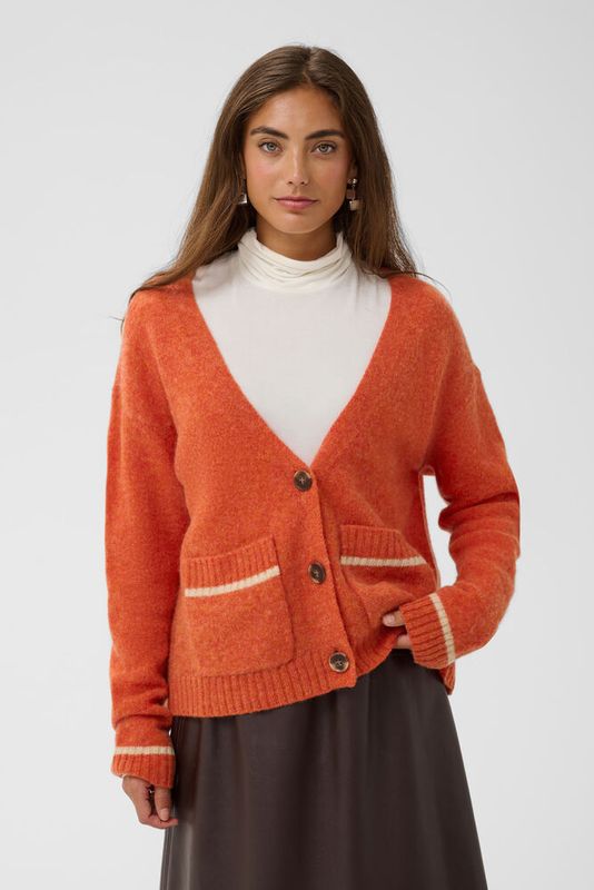 Nova knitted cardigan orange