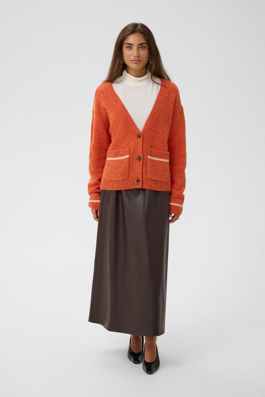 Nova knitted cardigan orange
