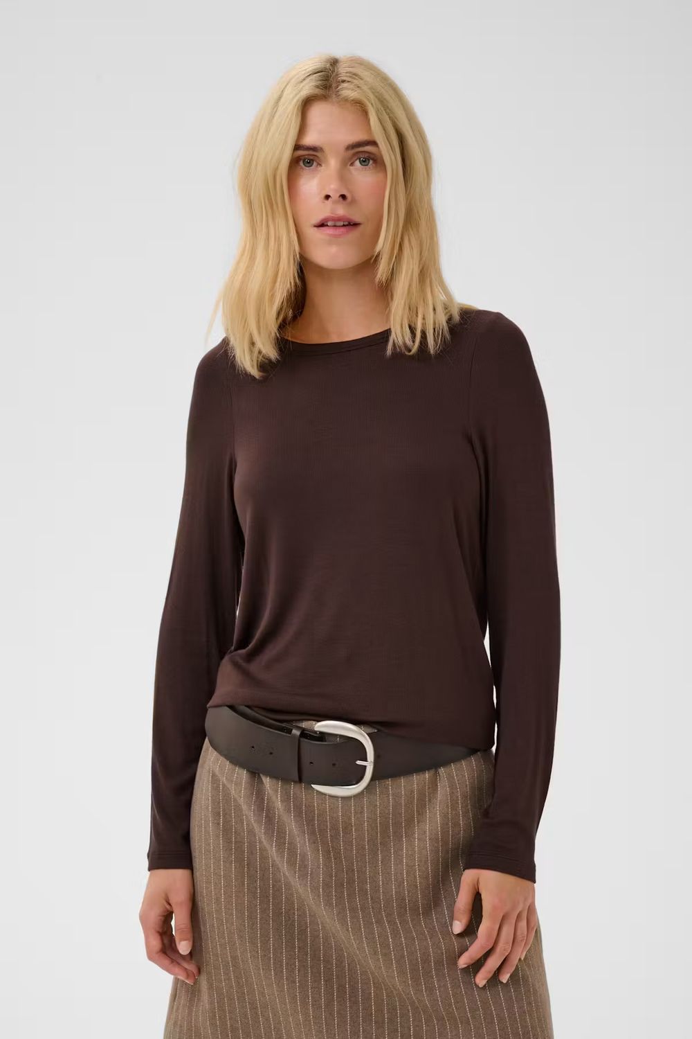 Nia long sleeve t-shirt brown