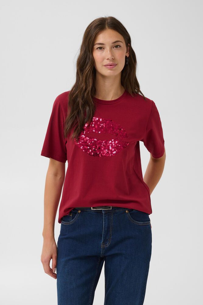 Bree gith sequin t-shirt Red