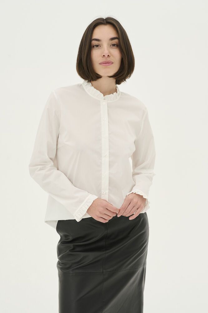 Antoinett button shirt soft white