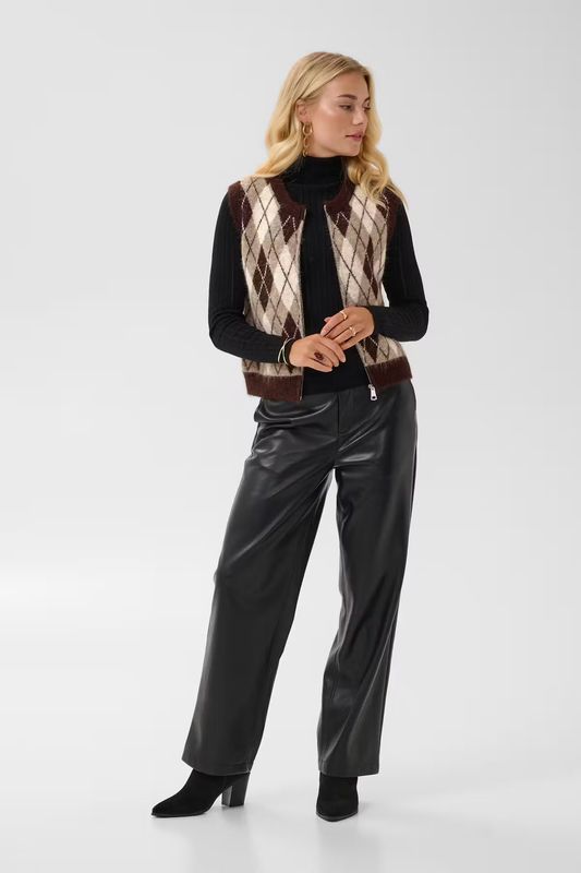 Mirea knitted waistcoat brown  mix