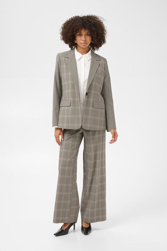 Celena checked blazer grey