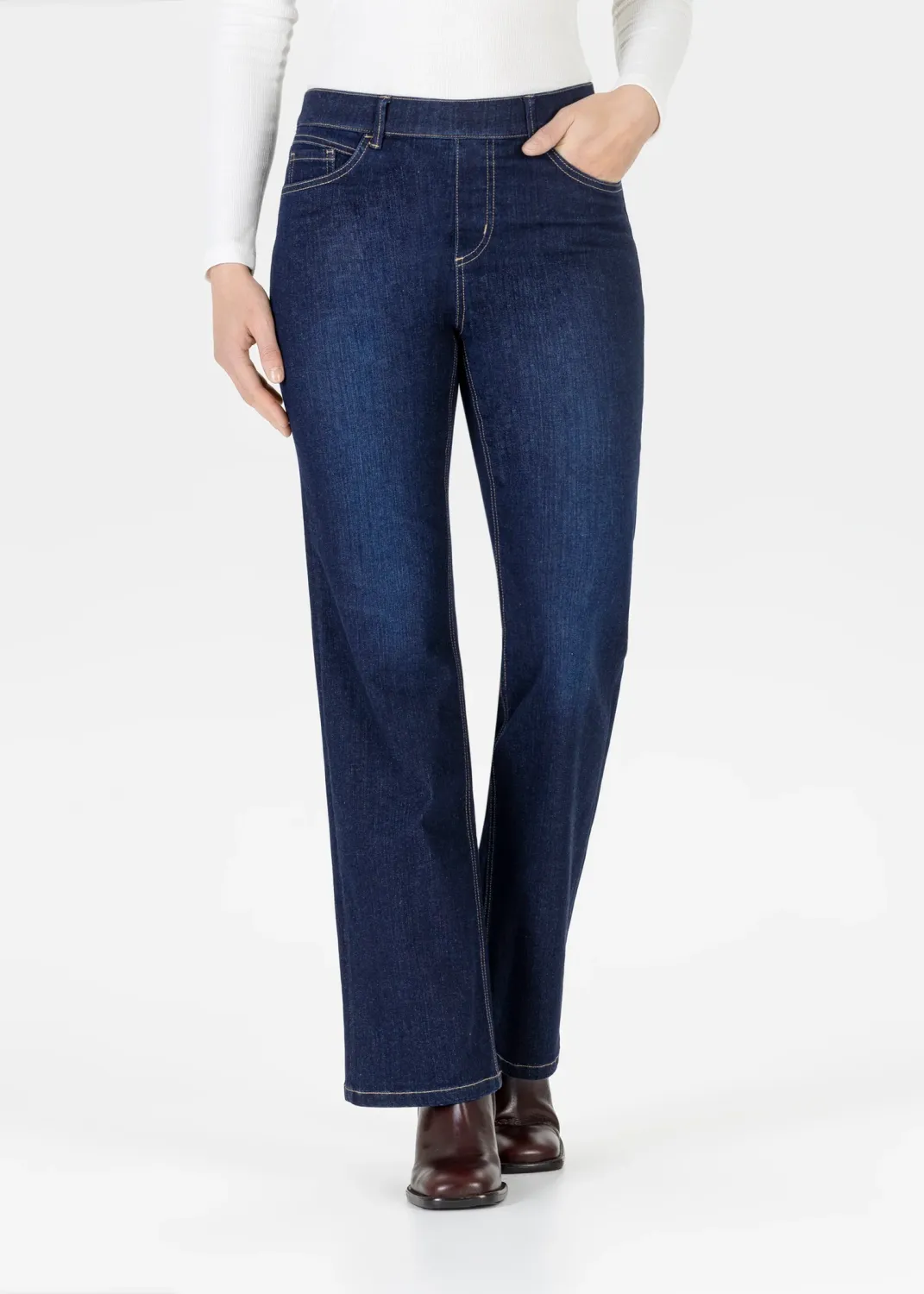 Melli flare denim jean dark blue