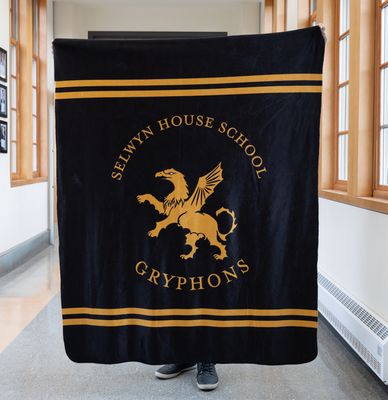 Gryphons Sherpa Faux Wool Lined Micro Mink Blanket