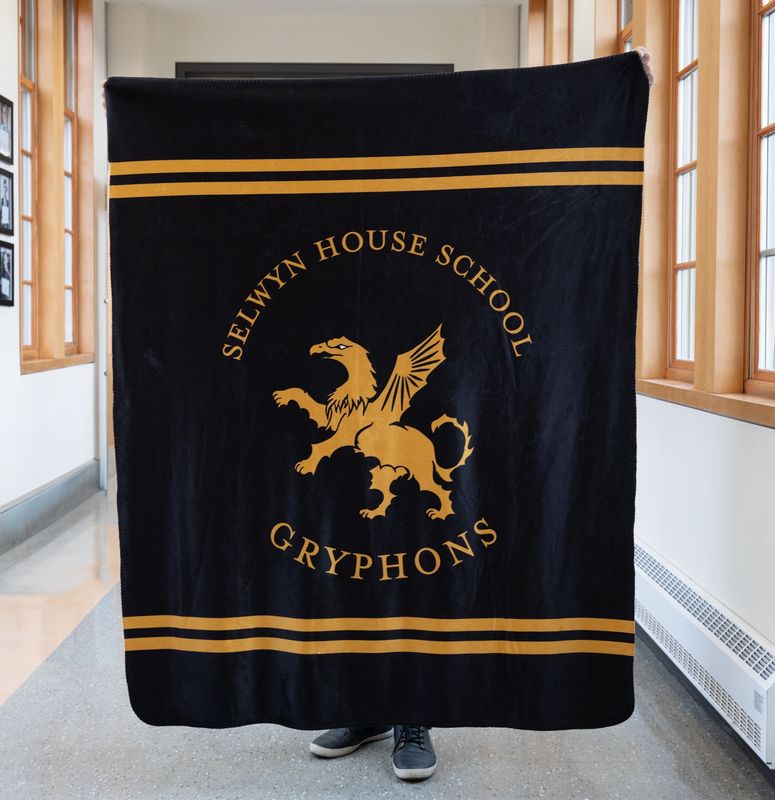 Gryphons Sherpa Faux Wool Lined Micro Mink Blanket