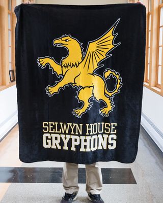Gryphon Sherpa Faux Wool Lined Micro Mink Blanket