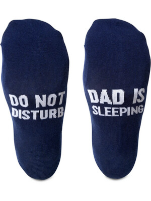 Dad Sleeping Mens Cotton Blend Sock