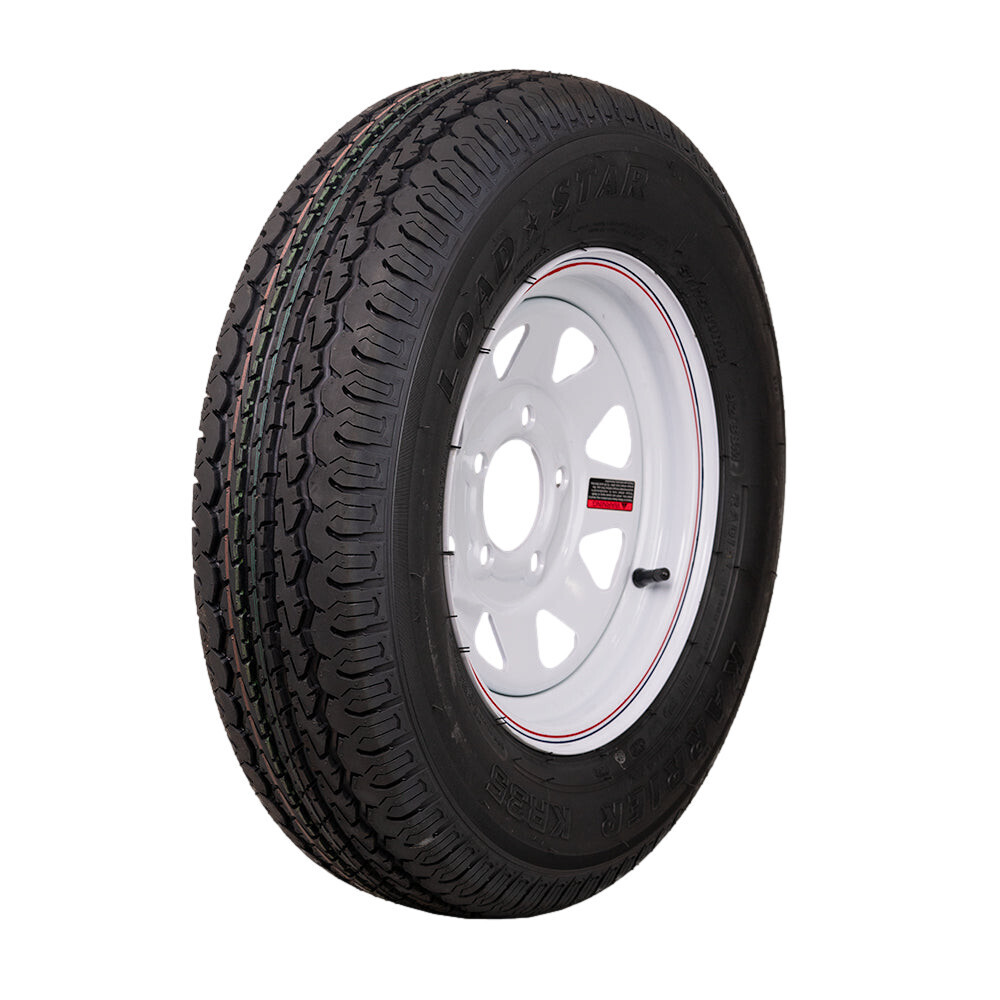 Kenda Loadstar Karrier ST175/80R13 White Spoke 5-4.5 LRC