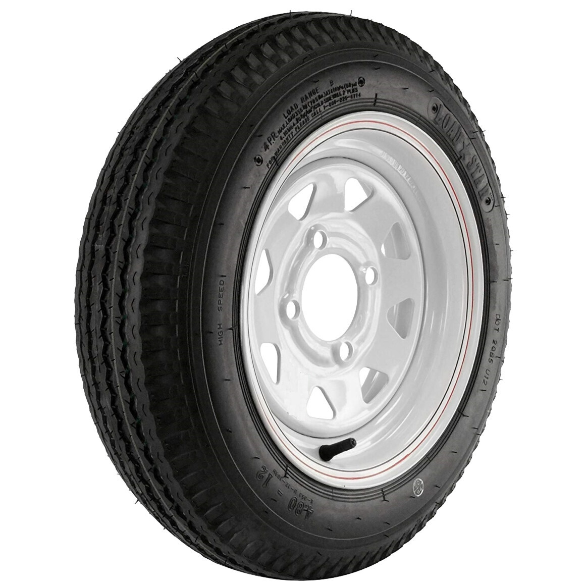 Kenda Loadstar Karrier 4.80-12 White Spoke 4-4 LRB