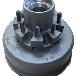 10000# Dually Brake Drum 8-6.5 -5/8&quot; Oil Cap