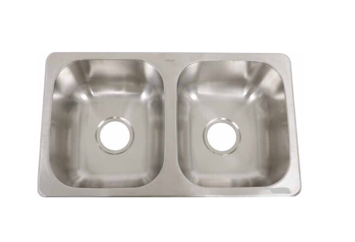 Kitchen Sink - Stainless Steel Double 27.25&quot; x 16.25&quot; x 7&quot;