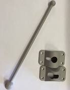10&quot; Gray Door Catch  (630G)