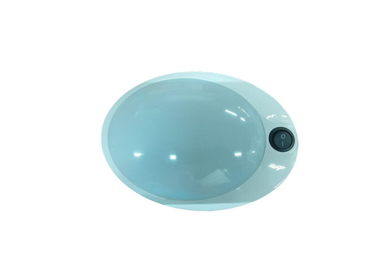 White Single Pancake Light LED w/ Switch
