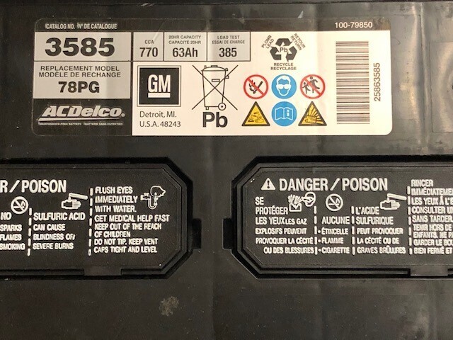 AC Delco Battery