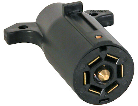 7-Way Plastic Trailer Connector - Trailer - Side