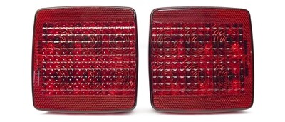8 Function 4&quot; Box Tail Light Left Side Pig Tail T85-RRLP-1