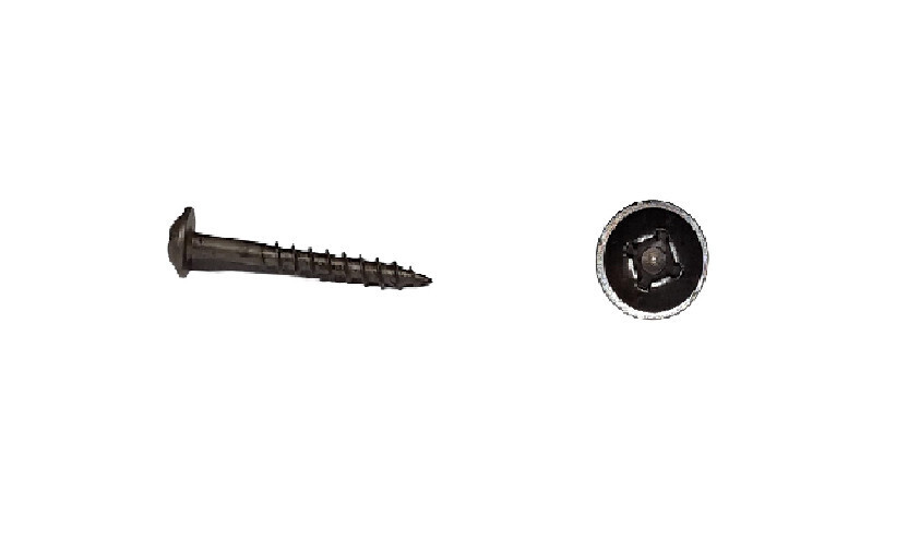 1.5&quot; #8 Pan Head Bronze Screws Dark Bronze Square/Phillips Wood Screws (By the Pound) Fine Thread (XWI811217P)
