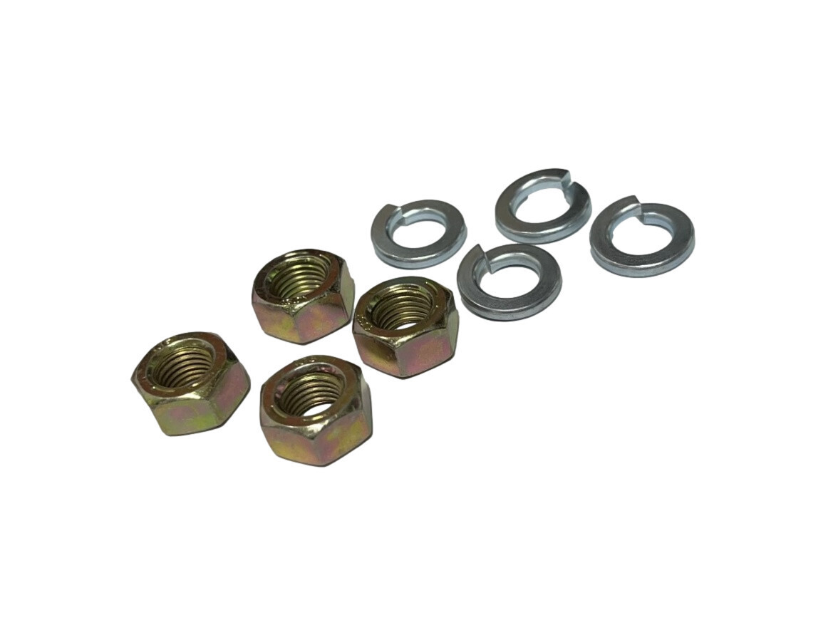 10&quot; Brake Assembly Mounting Nut &amp; Washer 4pc set (Kit)