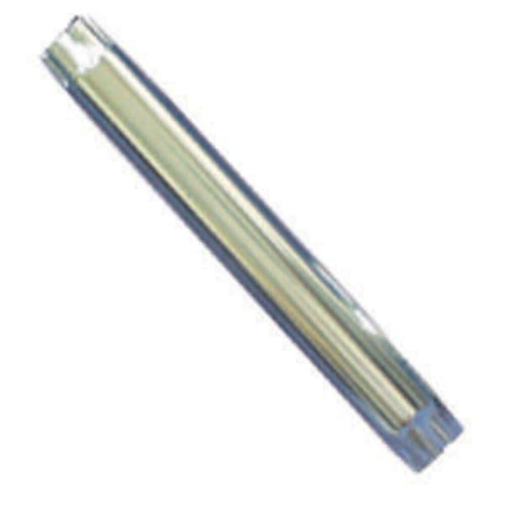 29 1/2&quot; Steel Stationary Table Leg; Chrome; Tapered Bottom