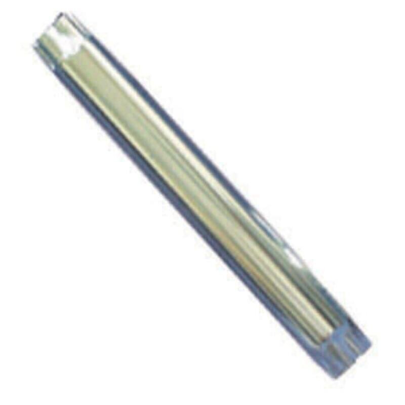 29 1/2&quot; Steel Stationary Table Leg; Chrome; Tapered Bottom