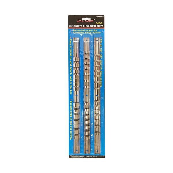 3pc Socket Holder Set 14 Clips