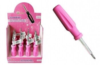 6 IN 1 Pink Screwdriver