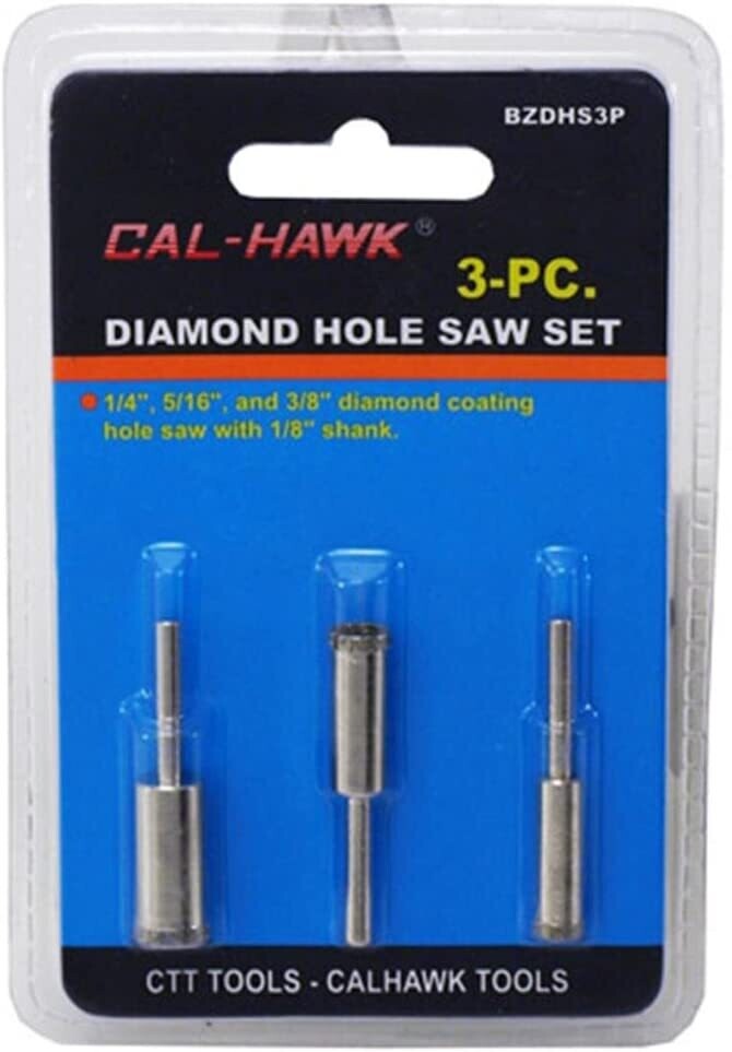 3pc Diamond Hole Saw Set
