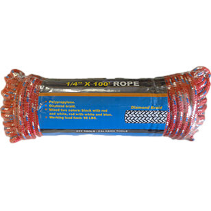Cal Hawk 1/4&quot; x 100&#39; Rope (CZR2100C)