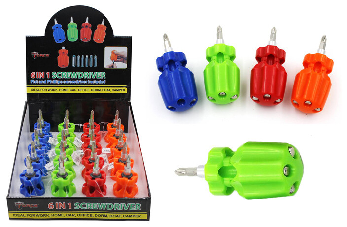 6 in 1 Compact Screwdriver