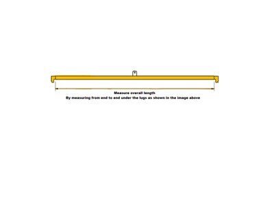 68" Cam Lock Bar &amp; Handle w/Hooks Zinc