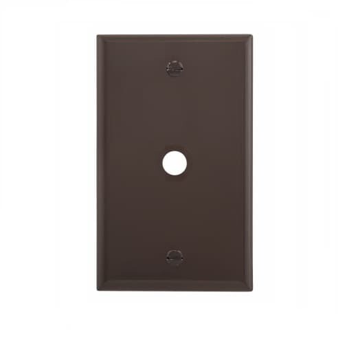 4.5&quot; x 2.75&quot; Telephone &amp; Coaxial Wall Plate Brown