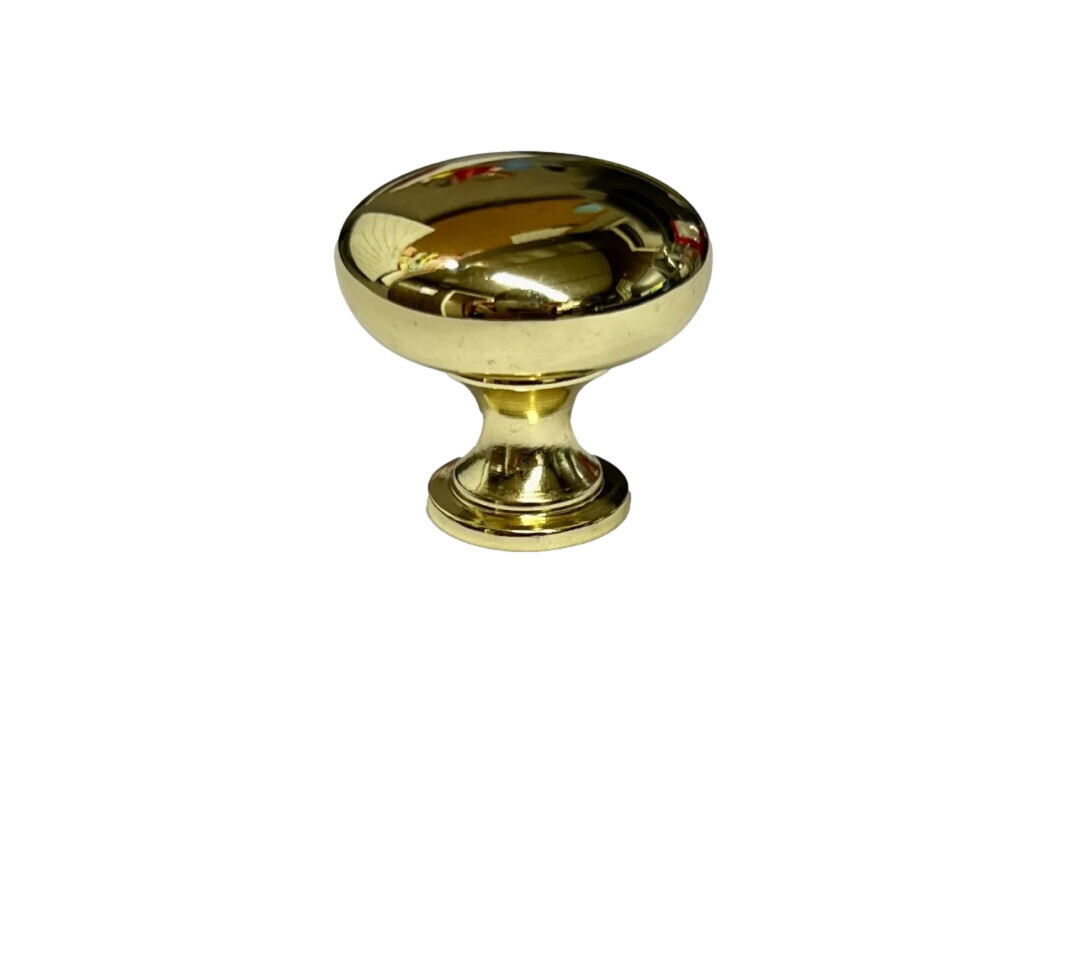 1-1/4 Inch Gold Mushroom Cabinet Knob