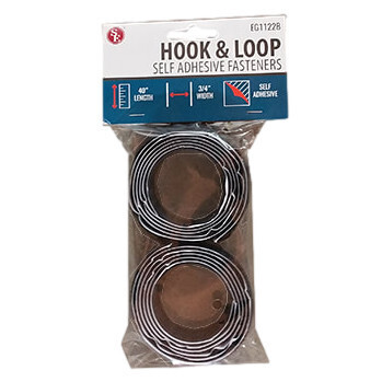 2pc Velcro Hook &amp; Loop 40&quot; x 3/4&quot;Black