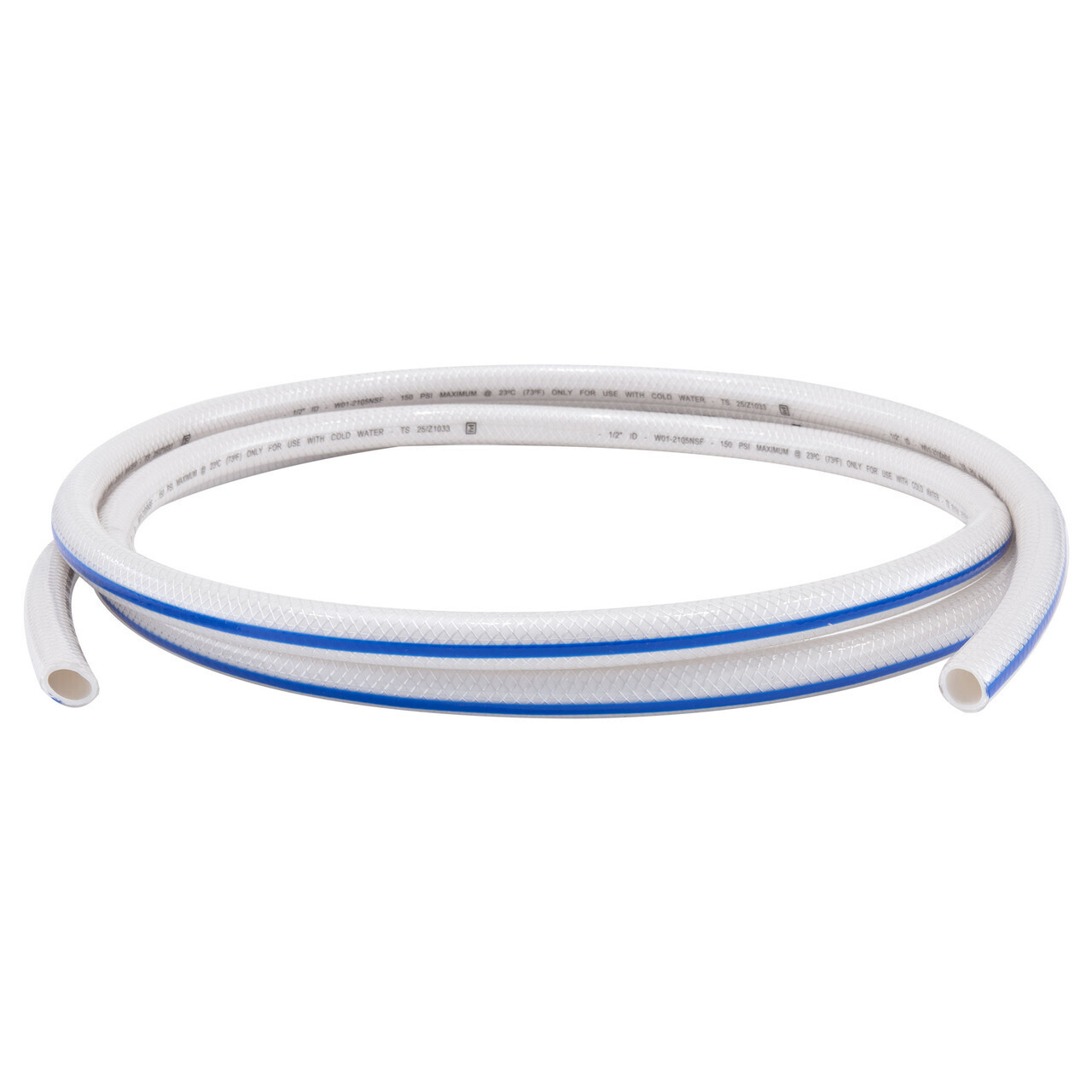 1/2&quot; RV Pressurized Cold Water Hose (By the Foot)- Blue
