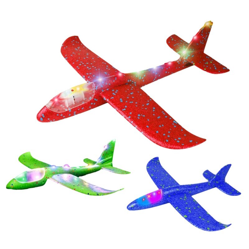 13&quot; &amp; 20&quot; Lighted Foam Super Glider Airplane (TM-3254)